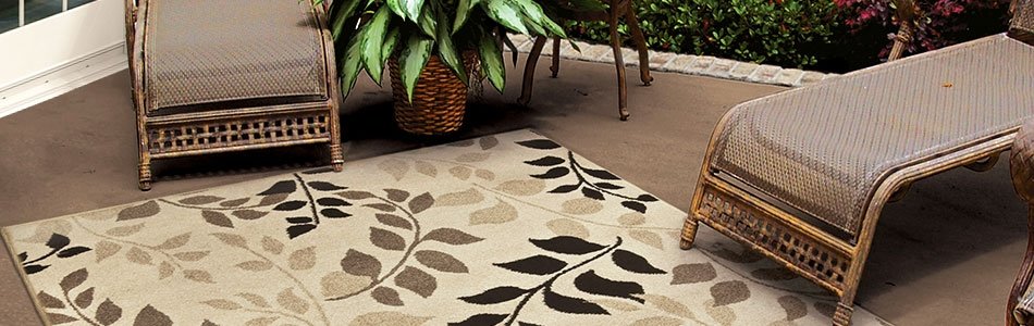 GO FROM BLAND TO BREATHTAKING...ROLL OUT THE OUTDOOR RUGS.