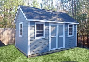 Wooden storage sheds with double doors in Virginia Beach