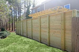 Horizontal Privacy Fence in Norfolk