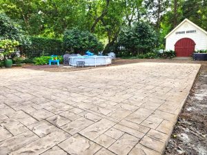 Stamped concrete patios for entertaining in Norfolk Virginia