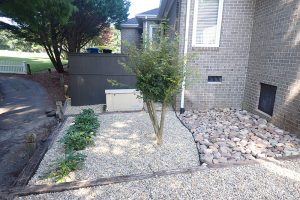Stone and gravel landscaping designs in Virginia Beach