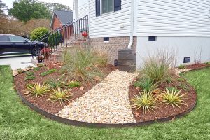 Beachy landscape designs and installations
