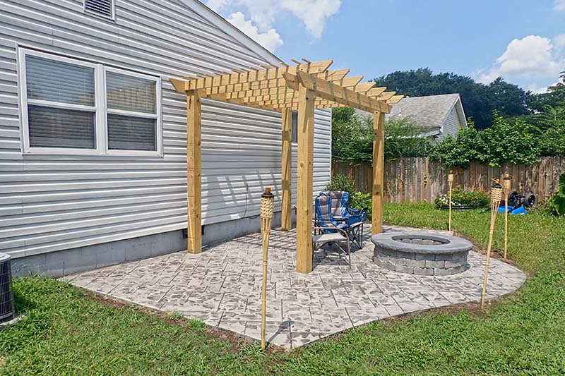 Stamped Concrete Patios in Norfolk, Chesapeake, Virginia Beach