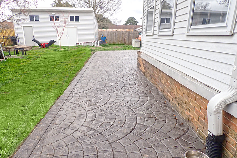 Stamped Concrete Walkways - Norfolk, Chesapeake, Virginia Beach