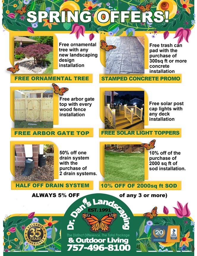 Spring Landscaping Offers and Specials